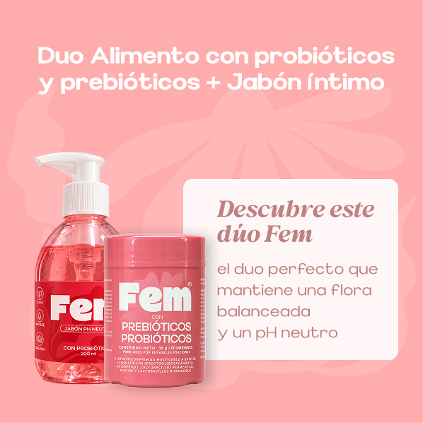 Combo alimento con probióticos + Jabón íntimo