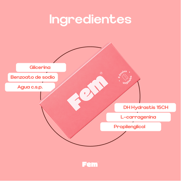 Óvulos Fem x 6 UND — ingredientes