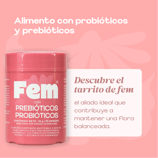 Alimento con probióticos y prebióticos x 60 UND